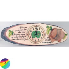 Ura lesena za 60 let - Motiv s sodom Ura lesena za 60 let - Motiv s sodom